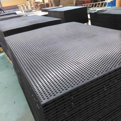 China Industrial Rubber Groove Rubber Stable Mat Stable Mats Coarse Rubber Sheet for sale