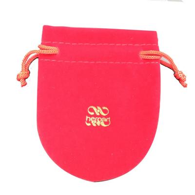 China Recyclable Competitive Price With High Quality Red Velvet Bag Velvet Gift Bag For Jewelry for sale