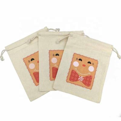 China China factory wholesale 10x15cm cotton recyclable drawstring bags for candle for sale