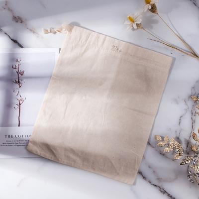 China 2021 Fashionable New Products Recyclable Soft Cotton Drawstring Bags For Jewelry for sale