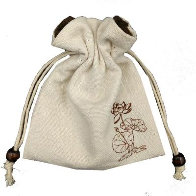 China Eco - Friendly Shopping Supply Small Fashion Bag White Wholesale Canvas Drawstring for sale