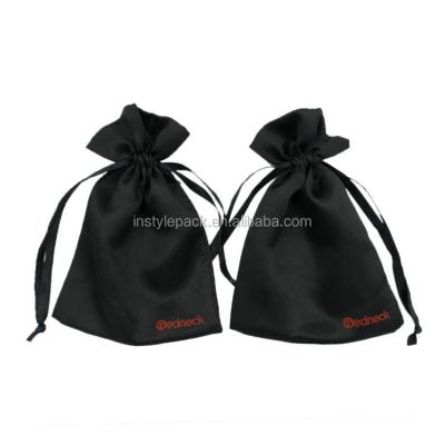 China Hot Selling Safety Screen Printing Reuse Large Satin Drawstring Bags for sale