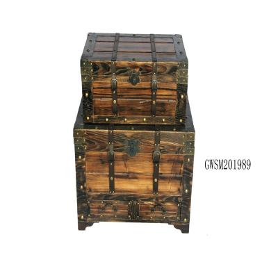 China OBM Firwood L70 Reclaimed Wood Storage Chest for sale