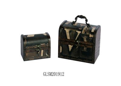 China Handmade SENMIN L18x12.5 Leather Storage Trunk for sale