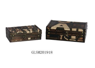 China 2 Set L24*16.5 Blanket Box Wooden For Sundries for sale