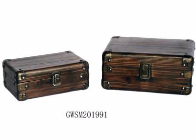 China Rectangle 28*20*12 Treasure Chest Storage Trunk for sale