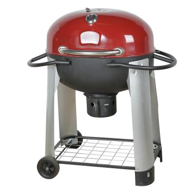 China Height Adjustable Barbecue Wood Fire Apple Shape Kettle Grill For Garden for sale