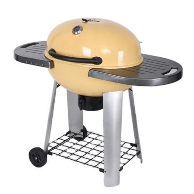 China Height Adjustable Barbecue Wood Fire Apple Shape Kettle Grill For Garden for sale