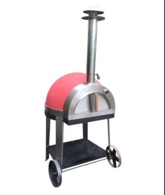 China Best Sales Outdoor Clay Pizza Oven Charcoal Clay Wood Fire Pizza Oven for sale