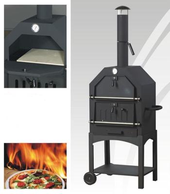 China Adjustable Height Commercial Outdoor High Efficiency BBQ And Pizza Oven for sale