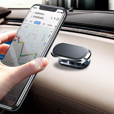 China Amazon Hot Selling Adjustable Zinc Alloy 360 Magnetic Car Phone Holder Stand Magnet Car Support Mount Cell Phone Rotating Holder for sale