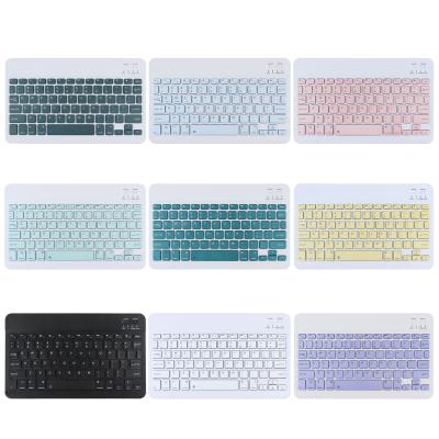 China Radio Ready To Ship ABS 10inch Size BT Radio Mini Teclados Combos Laptop Pink Wireless Keyboard Gift for sale