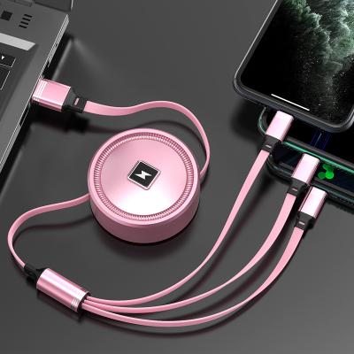 China Mobile Phone Fast Delivery Band Small 3 In 1 Type-C Charging Adjustable Suitable Cable Date Mic Flexible Cable 5 Speeds To iPhone for sale