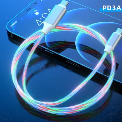 China Mobile Phone Palladium Flame Flash 1m Flash 1m Mobile Phone Cable 18W Power Strip High Quality Fast Charging Date Line For IOS Device for sale