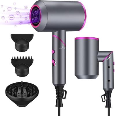 China Strong Wind 2000W Super Sonic Negative Ion Blow Hair Dryer Hot And Cold Win Foldable Hair Dryer Professional Ionic for sale