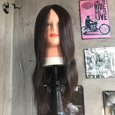 China Inflatable Hair Head XISHIXIUHAIR Factory Price Mixed Hair Female Training Head Black Female Training Head for sale