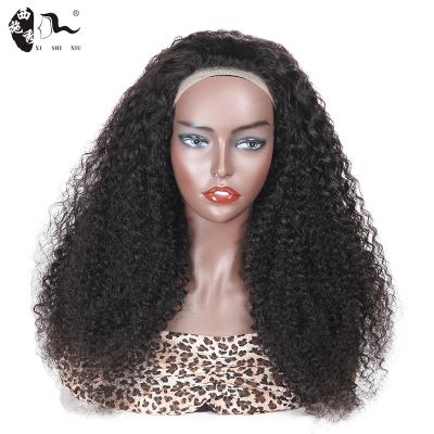 China Water Wave XISHIXIU HAIR 8A 10A Grade 150% 180% 210% Virgin Cuticle Aligned Hair Brazilian Jerru Curl Pre Plucked Lace Front Hair Wig for sale