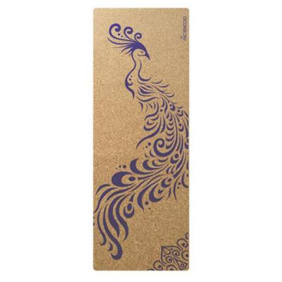 China Soft Cork Yoga Mats With Full Biodegradable 100% Color Print Of Natural Rubber for sale