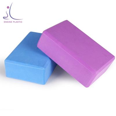 China Comfortable Outdoor Non-Slip Surface Improve Stretching Aid Balance Flexibility EVA Yoga Block Custom Color Block for sale