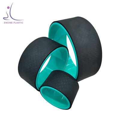 China Comfortable/durable/eco-friendly/anti-slip eco-friendly yoga props stretcher pilates wheel band yoga back wheel for sale