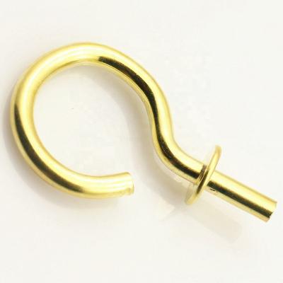 China Oval Brass Plated Decorative Hanging Hook Screw With Washers for sale