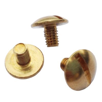 China Small Slotted Pan M3-M4 Drive Truss Around Head Copper Brass Screws for sale