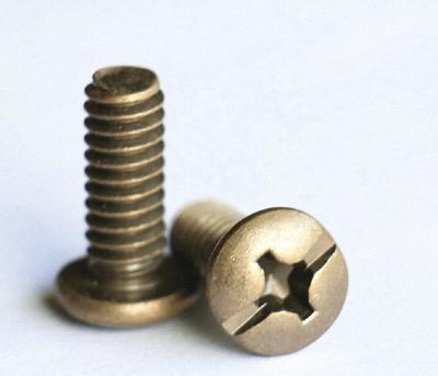 China Bronze Slotted Pan Head Pan Furniture Screws for sale