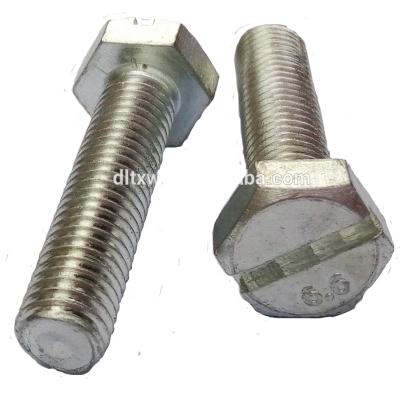 China HEX High Quality Stainless Steel M6 Slotted Hexagon Head Bolts for sale