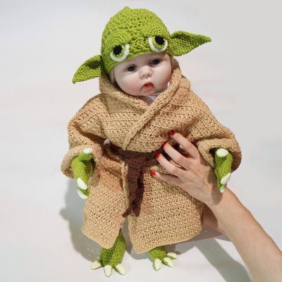 China Photo Decoration Manluda Master Yoda Baby Yoda Photo Prop Knitting Set for sale