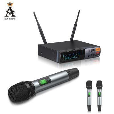 China Handheld Microphone Professional Performance UHF Wireless Microphone Karaoke for sale