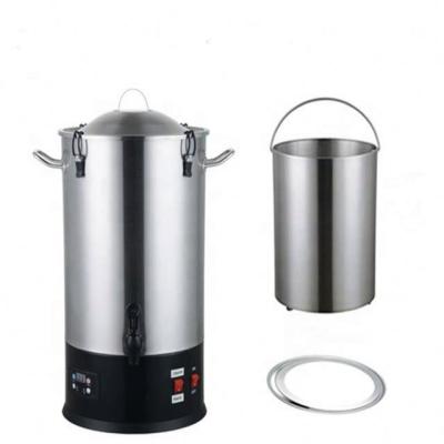 China Large Diameter (310mm) 35L Home Brew Equipment High Quality Beer Mash Tun for Sale Mini Beer Brewing Pot for sale