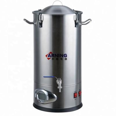 China Concealed heating element 30L Home Brew Electric Stainless Steel Beer Boiler For Beer Brewery for sale