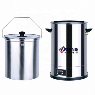 China Seamless bottom 20L Stainless Steel Electric Milk Warmer Heating Boiler with LED Display for sale