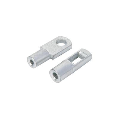 China Flat Control Cable End Fittings Good Quality Zinc Plating Reinforce Controls End Fittings Clevis Round Push Pull Eyelet for sale