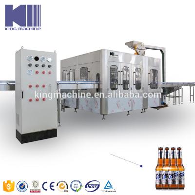 China Beverage Hot Automatic Glass Bottle Filling Capping Machine For Water Beverage Juice Carbonated Beer Aseptic Milk Liquor Whiskey for sale