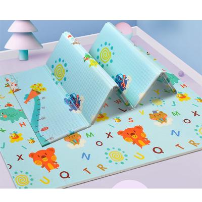 China Eco-friendly.anti-slip.water-proof xpe fold non-toxic waterproof double sides folding thick baby infants play xpe foam mat for kids for sale