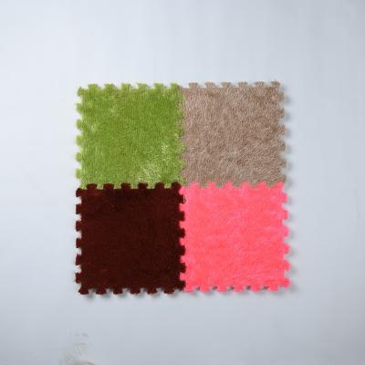 China Wholesale Hot Sale Soft Home Decoration Plush Foam Puzzle Mat Non-Toxic for sale