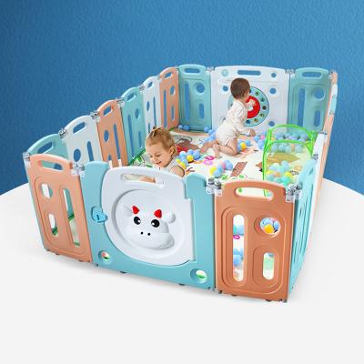 China Easy Folding/Durable OEM ODM Custom Animal Model Folding Plastic Children Kids Play Fence Baby Playpen for sale