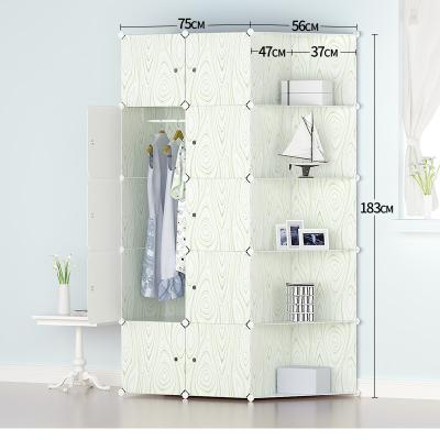 China Eco - Friendly Closet Cube Fast Delivery Plastic DIY Wardrobe Manufacturer for sale