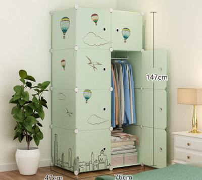 China (Size)Adjustable Green Air Balloon Sticker Kids Adult DIY Wardrobe Warm Wardrobe for sale