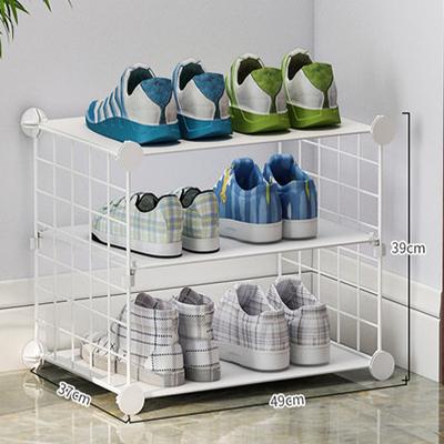 China Adjustable Plastic Metal Wire Mesh DIY Single Shoe Rental Cabinet Rack (Height) for sale