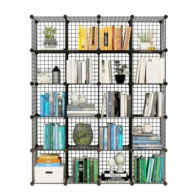 China Viable Multi-Layer Wire Grid DIY Metal Storage Shelf, Living Room Balcony Flower Shelf for sale