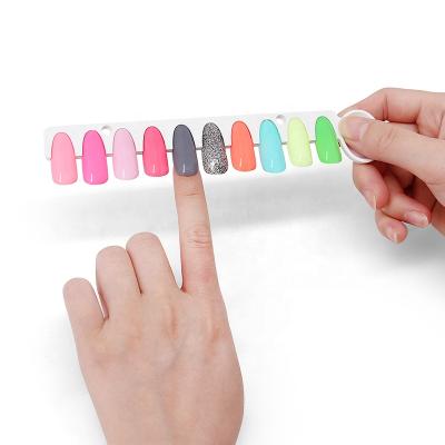 China Durable Hot Professional Sales Nail 120 Colors Nail Color Chart Nail Color Display Book for sale