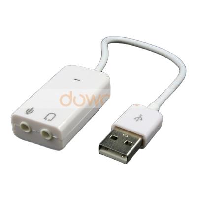 China office & Laptop & External Notebook USB 2.0 Transmission 7.1 Channel Sound Card Adapter for sale