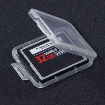 China Eco-friendly transparent white plastic CF card box cash card case memory card case for sale