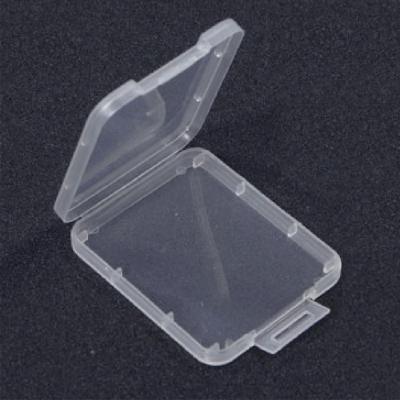 China Protective Card Case Box Eco - Friendly Memory Case For CF Card White Transparent for sale