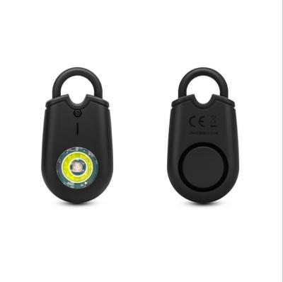 China ABS 130dB Self-Defense Alarm Anti-wolf Girl Women Security Protect Loud Scream Light Emergency Key Chain Alarm Security Vigilant Staff for sale