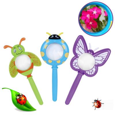 China Children Glass Handheld Magnifier Insect Explorer Tool Kids Educational Reveal Toy for sale