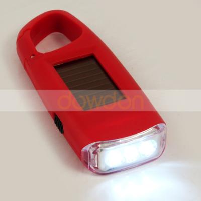 China 1.5-2 Hours Mini LED Solar Head Chain Solar Torch Flashlight for sale