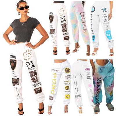 China Anti-Wrinkle Women Joggers Hoodie Pants 2020 Sports Casual Pants High Waist Ladies Sweatpants for sale